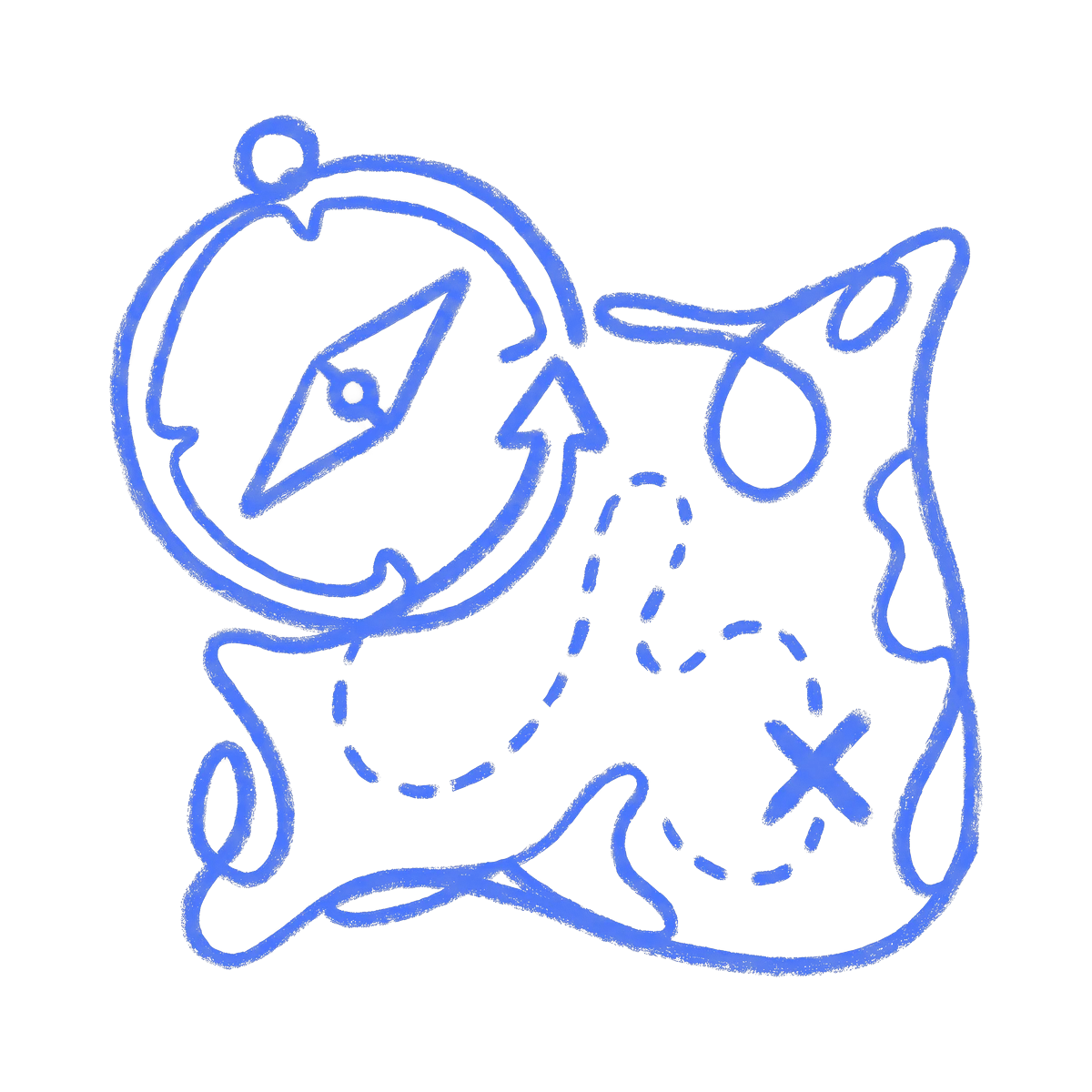 A line drawing for Land Ahoy!