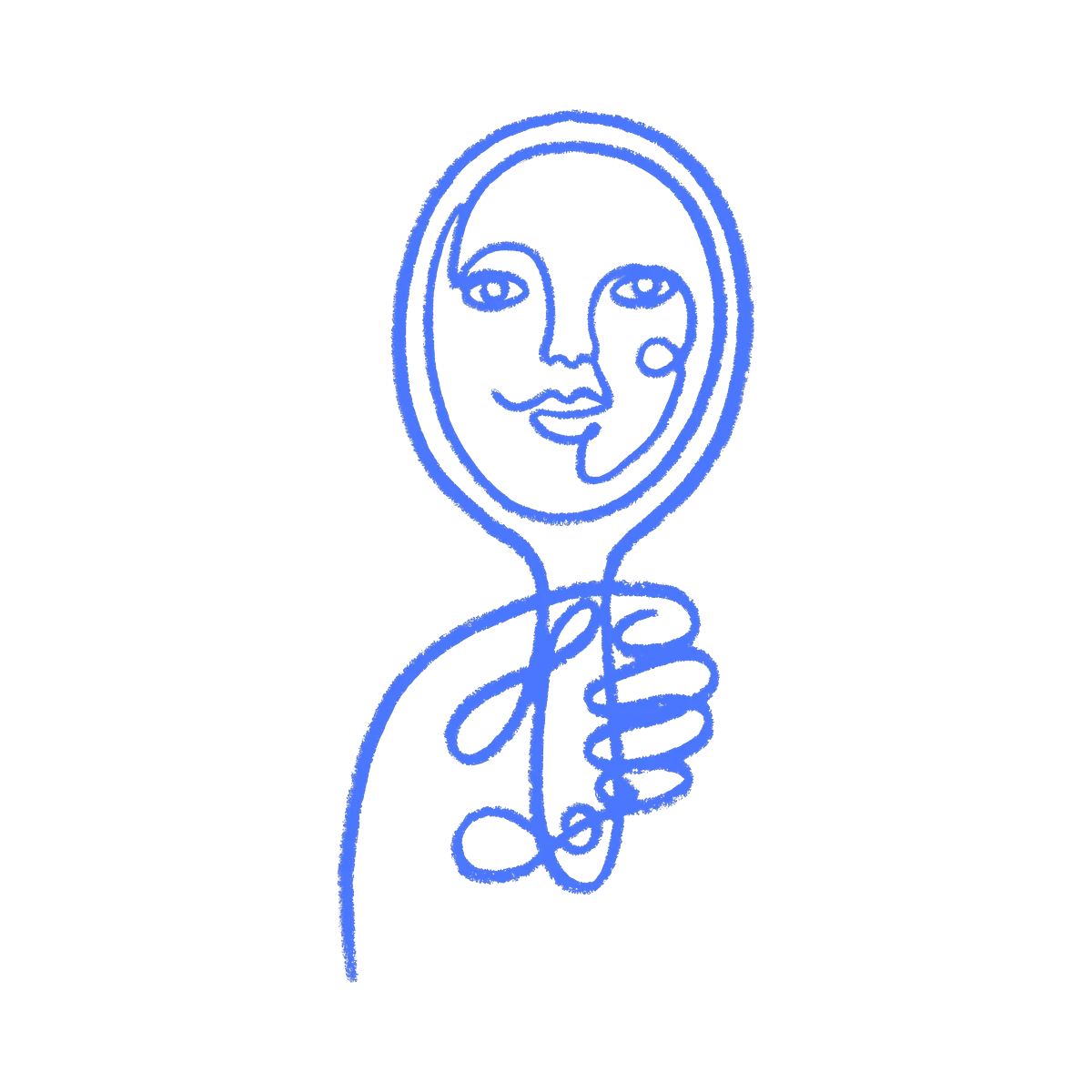 A line drawing for Mirror, Mirror