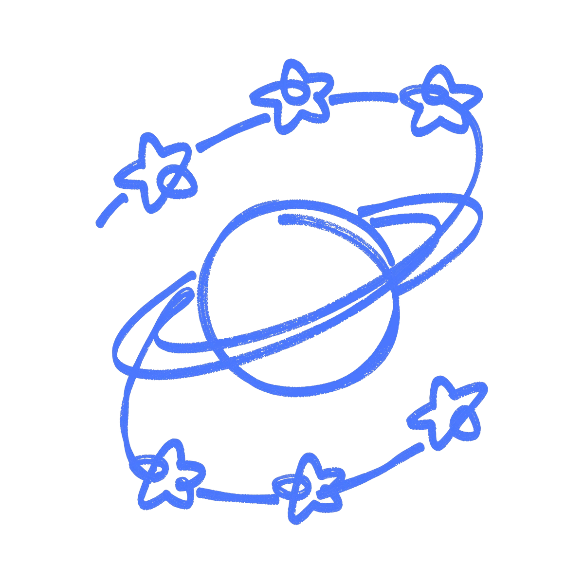 A line drawing for Aligning Our Stars